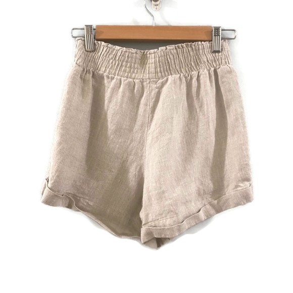 Reformation Nashville Linen Short - Oatmeal S - Picture 5 of 8